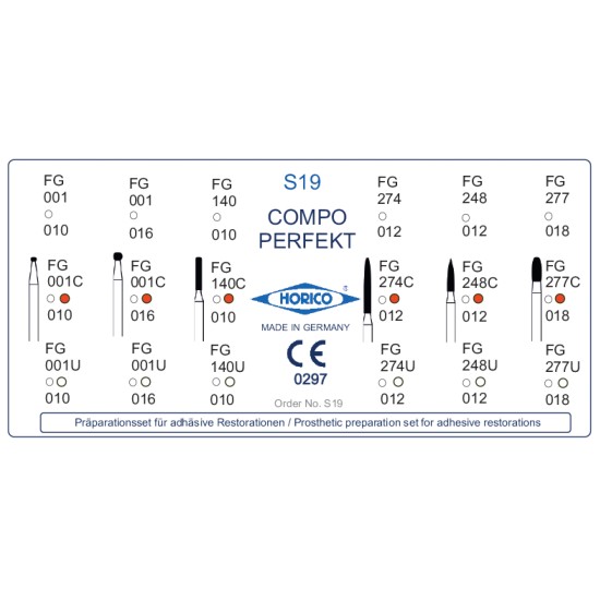 Operative Preparation Set For Adhesive Restorations